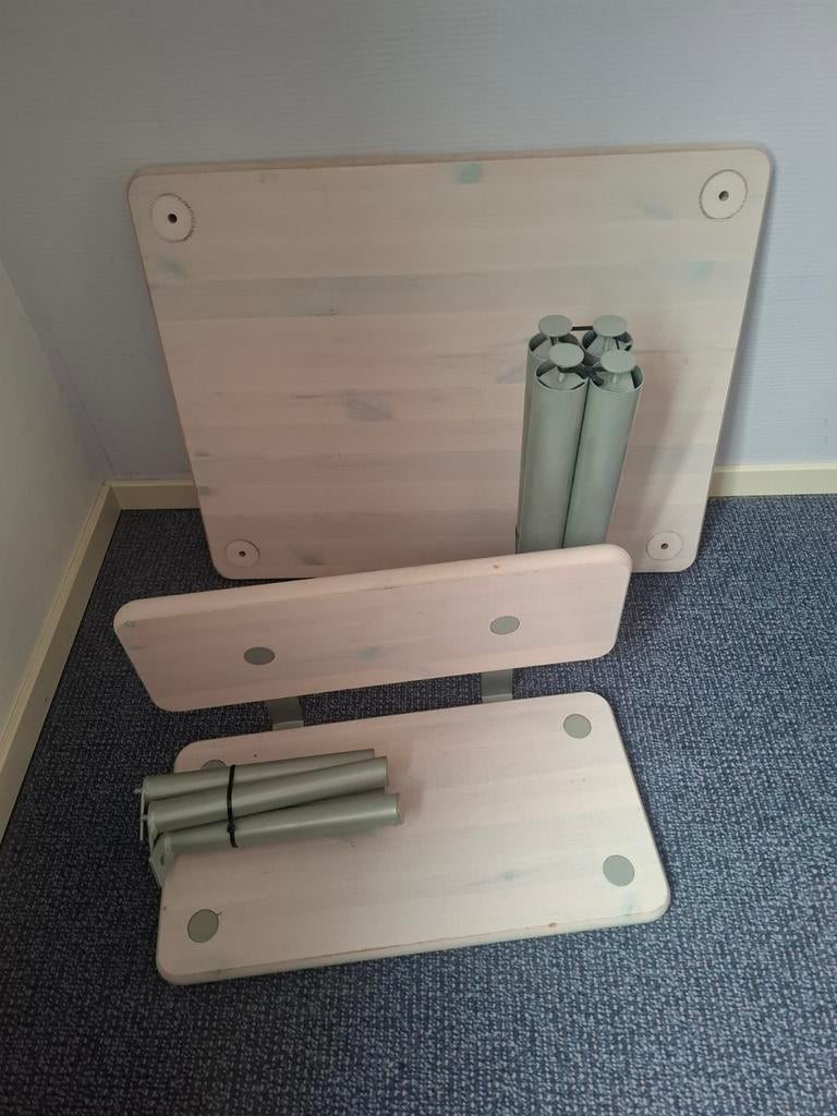 FLEXA CLASSIC speel tafel met bankje whitewash, Kinderen en Baby's, Kinderkamer | Tafels en Stoelen, Ophalen, Gebruikt, Tafel(s) en Stoel(en)