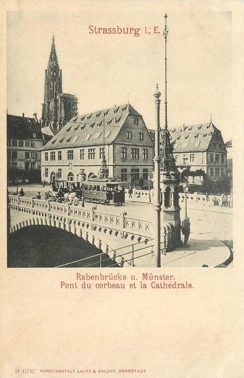 (379-006-033) Strasburg i E Rabenbrucke u Munster, Verzamelen, Ansichtkaarten | Buitenland, Frankrijk, Ophalen of Verzenden