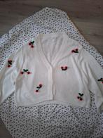 Monki vest XXL - geborduurde kersjes - ZGAN, Monki, Ophalen of Verzenden, Zo goed als nieuw, Maat 46/48 (XL) of groter