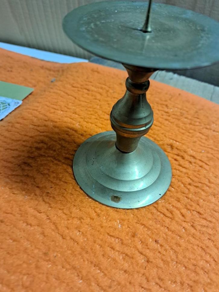 Koperen Kandelaar voor Kaarsen, Huis en Inrichting, Woonaccessoires | Kandelaars en Kaarsen, Gebruikt, Kandelaar, Minder dan 25 cm
