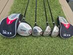 Golfclubs Skymax ix 5 driver , fairwaywood en 2x hybrid, Ophalen of Verzenden, Gebruikt, Club