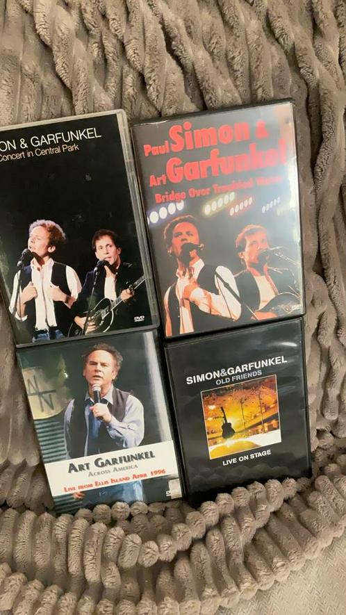Vier mooie Simon & Garfunkel concert dvds, Cd's en Dvd's, Dvd's | Muziek en Concerten, Zo goed als nieuw, Muziek en Concerten