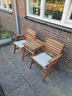 STEVIGE TUINBANK | HOUTEN DUOZIT | LOVE SEAT | TETE A TETE, Ophalen, Zo goed als nieuw, Hout