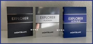 Explorer set 3 parfum samples proefjes testers monsters beschikbaar voor biedingen