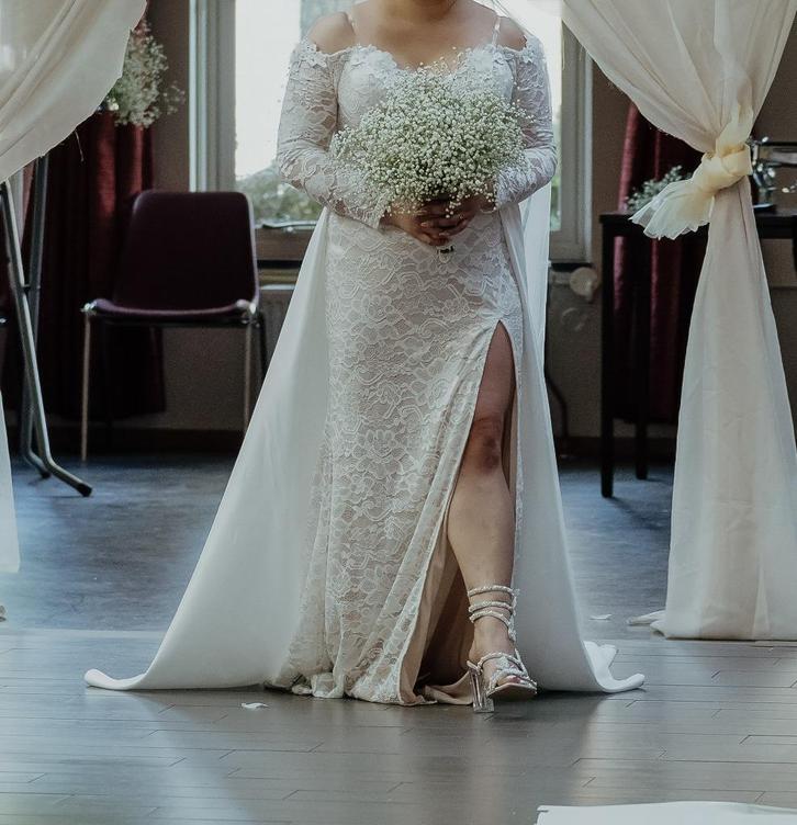 Trouwjurk maat. M / 38 / 10, Kleding | Dames, Trouwkleding en Trouwaccessoires, Nieuw, Trouwjurk, Wit, Verzenden