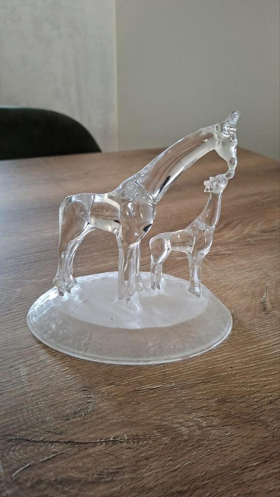 Glazen Giraffe Beeld, Antiek en Kunst, Antiek | Glas en Kristal, Ophalen of Verzenden
