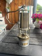 Mijnwerkerslamp uit Polen ( Polska ) met Scott Jena glas, Antiek en Kunst, Antiek | Lampen, Ophalen of Verzenden