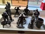 Daalderop tinnen figuren 9 stuks, Antiek en Kunst, Antiek | Tin, Ophalen of Verzenden