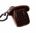 Vintage retro mocca bruine PTT telefoon T65, Ophalen of Verzenden, Zo goed als nieuw