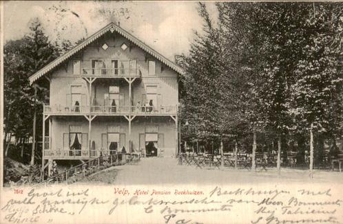 Hotel Pension Beekhuizen, Velp, Verzamelen, Ansichtkaarten | Nederland, Gelopen, Gelderland, 1940 tot 1960, Ophalen of Verzenden