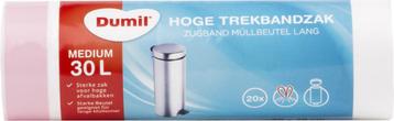 Dumil afvalzakken 30 Liter met trekband, 20480 Stuks op rol beschikbaar voor biedingen
