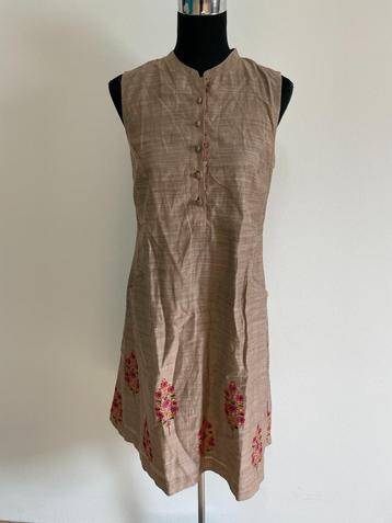 J74 - Nieuwe Fabindia katoen-zijden jurk maat M (1) beschikbaar voor biedingen