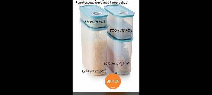 Nieuwe timekieper van tupperware, Huis en Inrichting, Keuken | Tupperware, Nieuw, Overige typen, Ophalen of Verzenden