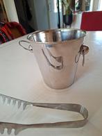Champagnekoeler met ijsemmer en tang, Ophalen of Verzenden