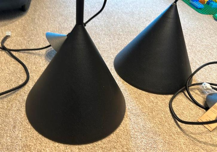 HK Living Zwart Metalen Hanglampen Triangle Pendant M, Huis en Inrichting, Lampen | Hanglampen, Nieuw, Minder dan 50 cm, Metaal
