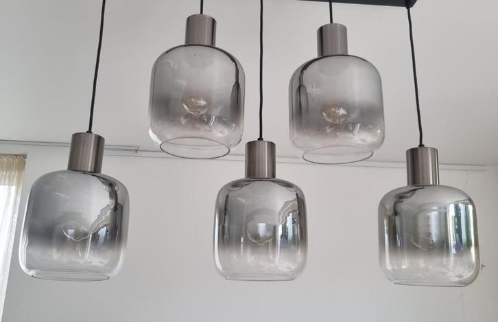 Modern hanglamp voor boven de eettafel, Huis en Inrichting, Lampen | Hanglampen, Zo goed als nieuw, 75 cm of meer, Ophalen