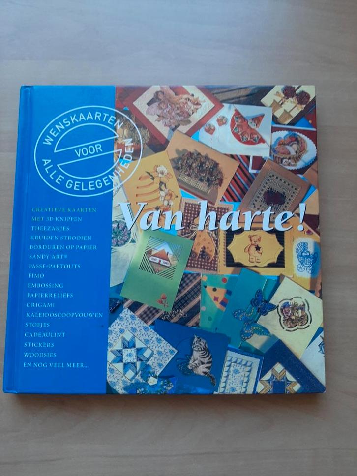Wenskaarten voor alle gelegenheden - Van Harte!, Boeken, Hobby en Vrije tijd, Zo goed als nieuw, Scrapbooking en Knutselen, Ophalen of Verzenden