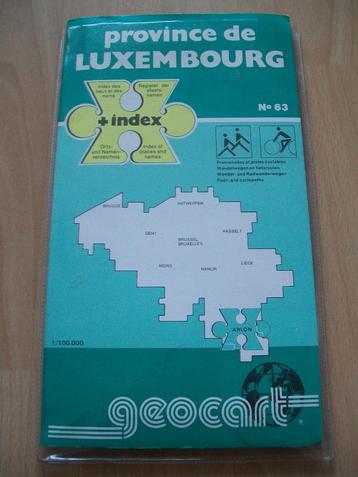 Wandelwegen fietsroutes Province de Luxembourg België no.63 beschikbaar voor biedingen