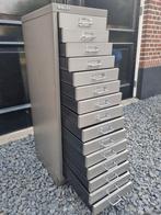 Vintage Metalen Bisley ladekast, Huis en Inrichting, Kasten | Ladekasten, Minder dan 50 cm, 5 laden of meer, Ophalen of Verzenden
