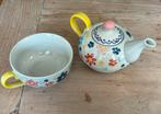Leuke theepot met kopje - Sass & Belle, Ophalen of Verzenden, Zo goed als nieuw, Overige stijlen, Kop(pen) en/of Schotel(s)