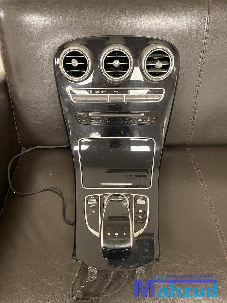 MERCEDES W205 C205 R205 C KLASSE MIDDENCONSOLE zwart metalli, Auto-onderdelen, Dashboard en Schakelaars, Mercedes-Benz, Gebruikt
