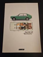 Brochure Fiat 128 3P Berlinetta, Ophalen of Verzenden, Zo goed als nieuw, Overige merken