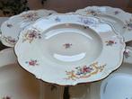 6 borden van Edelstein Maria Theresia bloemetjes gouden rand, Ophalen of Verzenden