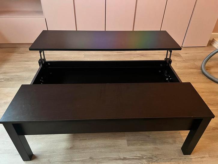 IKEA Trulstorp Salontafel - Zwartbruin met Opbergruimte, Huis en Inrichting, Tafels | Salontafels, Gebruikt, Minder dan 50 cm