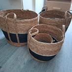 3 VT Wonen Manden - Zwart Accent, Huis en Inrichting, Ophalen, Mand, Rond, Zo goed als nieuw