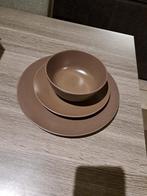 Bruin Ikea servies, Huis en Inrichting, Keuken | Servies, Ophalen, Gebruikt, Overige stijlen, Aardewerk