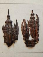 Houten Wanddecoratie Set - Handgesneden Profielen, Ophalen of Verzenden