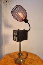 Tafellamp “G-M Box”, Home,Decoratief,Cool,Retro,Design., Gebruikt, 50 tot 75 cm, Ophalen of Verzenden