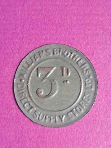 1910-1963 Engeland 3 pence Williams direct supply store beschikbaar voor biedingen