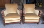 Vintage fauteuils jaren 50, Huis en Inrichting, Fauteuils, Ophalen, Gebruikt, Minder dan 75 cm, 75 tot 100 cm