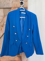 Kobaltblauw colbert met knopen, Ophalen of Verzenden, Zo goed als nieuw, Blauw