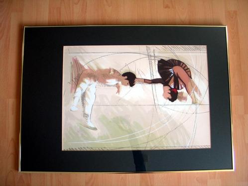 Originele zeefdrukken van Nico Vrielink; acrobat act en 2 an, Antiek en Kunst, Kunst | Litho's en Zeefdrukken, Ophalen
