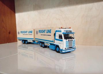 Scania 143 combinatie Freight Line Tekno  beschikbaar voor biedingen
