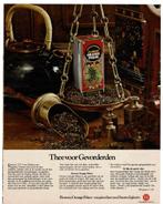 2 Advertenties Douwe Egberts Thee voor Gevorderden 1955-1973, Verzenden, Zo goed als nieuw, Overige typen