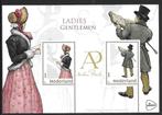 Velletje persoonlijke zegels Anton Pieck Ladies en Gentlemen, Postzegels en Munten, Postzegels | Nederland, Verzenden, Postfris