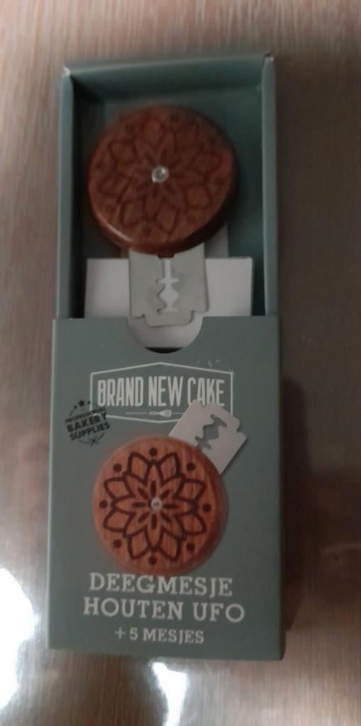 Deegmesje Houten UFO + 5 Mesjes - Nieuw!, Huis en Inrichting, Keuken | Keukenbenodigdheden, Nieuw, Ophalen of Verzenden