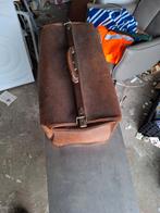 Dokter zware leren tas, Gebruikt, Bruin, Aktetas of Boekentas, Leer