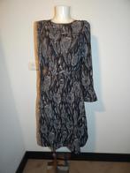 Essentiel Antwerp zwarte jurk witte vogel print open rug 38, Kleding | Dames, Jurken, Maat 38/40 (M), Verzenden, Zwart, Zo goed als nieuw