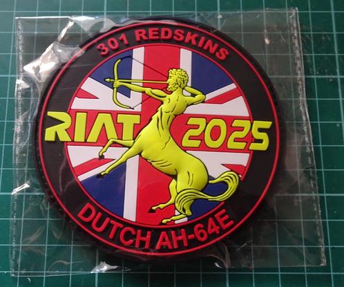 RIAT 2025 301 Squadron  Apache  64-E pvc  Patch  Luchtmacht, Verzamelen, Luchtvaart en Vliegtuigspotten, Nieuw, Patch, Badge of Embleem
