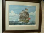 Richard Linton lithograph Landfall, Tahiti (HMS Bounty)1979, Antiek en Kunst, Kunst | Schilderijen | Klassiek, Verzenden