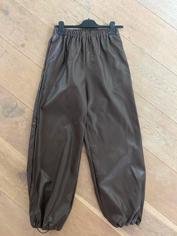LUMINA vegan leather broek bruin mt M/L beschikbaar voor biedingen