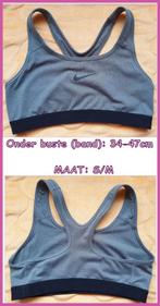 NIKE DRI FIT sport BH maat S/M zgan, Maat 36 (S), Grijs, NIKE DRI FIT, Ophalen of Verzenden