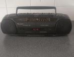 Vintage Magnum Draagbare radio met dubbele cassetterecorder, Ophalen of Verzenden, Zo goed als nieuw, Radio