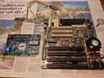 Biostar MB-8500TVX-A rev 2.3 moederbord + Pentium 166MHz cpu, Computers en Software, Vintage Computers, Ophalen of Verzenden