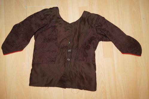 Antieke bruin gebloemde borstrok, Staphorster klederdracht, Antiek en Kunst, Antiek | Kleding en Accessoires, Ophalen of Verzenden
