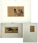 Tekeningen, Jan Krol, midden 20e eeuw, Nederland, Antiek en Kunst, Ophalen of Verzenden